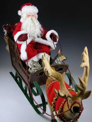 Dick&rsquo;s Custom Santa with a Dog and a Wolf